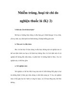 Nhiễm trùng, hoại tử chi do nghiện thuốc lá (Kỳ 2) doc