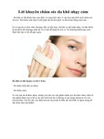 Lời khuyên chăm sóc da khô nhạy cảm pps