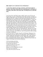 ĐIỀU KIỆN CẦN VÀ ĐỦ ĐỂ CÓ TÁC PHẨM HAY