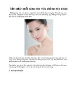 Một phút mỗi sáng cho việc chống nếp nhăn doc