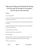 Đăng ký góp vốn bằng quyền sử dụng đất cho đối tượng là tổ chức, người Việt Nam định cư ở nước ngoài, tổ chức nước ngoài, cá nhân nước ngoài ppt