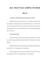 ĐAU THẮT NGỰC KHÔNG ỔN ĐỊNH (Kỳ 4) pptx