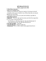 ke hoach ngay chu de tg dong vat