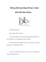 Hướng dẫn hoạt động thể dục ở bệnh nhân Đái tháo đường potx