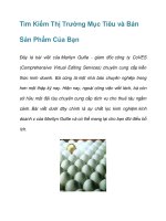 Tìm Kiếm Thị Trường Mục Tiêu và Bán Sản Phẩm Của Bạn pps