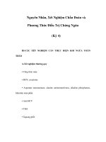 Nguyên Nhân, Xét Nghiệm Chẩn Đoán và Phương Thức Điều Trị Chứng Ngứa (Kỳ 4) docx