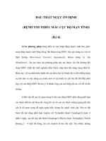 ĐAU THẮT NGỰC ỔN ĐỊNH (BỆNH TIM THIẾU MÁU CỤC BỘ MẠN TÍNH) (Kỳ 6) potx
