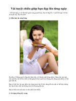 Vài tuyệt chiêu giúp bạn đẹp lên từng ngày ppsx