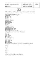 Kiểm tra HKII Công nghệ 8