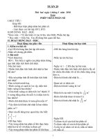 KẾ HOẠCH DẠY HỌC TUẦN 25 BUỔI 1