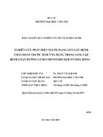 Nghiên cứu phát hiện người mang gen gây bệnh, chẩn đoán trước sinh ứng dụng trong việc sàng lọc bệnh nhược cơ Duchenne Becker ở cộng đồng