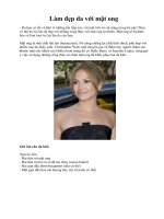 Làm đẹp da với mật ong potx