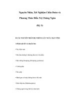 Nguyên Nhân, Xét Nghiệm Chẩn Đoán và Phương Thức Điều Trị Chứng Ngứa (Kỳ 3) ppt