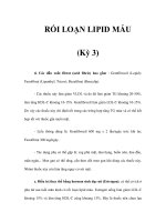 RỐI LOẠN LIPID MÁU (Kỳ 3) ppsx