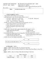 ĐỀ THI ĐỊA 8 HKII