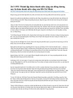 Lịch sử thành lập Đoàn TNCS HCM