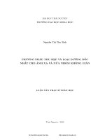 Phương pháp thu hẹp và loại đường dốc nhất cho ánh xạ và nửa nhóm không giãn