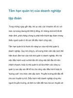 tầm hạn quản trị của doanh nghiệp tập đoàn