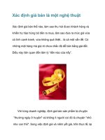 xác định giá bán là một nghệ thuật