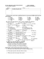 test 45 ninutes (three year test)