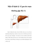 Một số bệnh lý về gan do rượu thường gặp (Kỳ 1) pdf