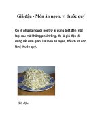 Giá đậu - Món ăn ngon, vị thuốc quý ppsx