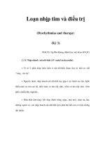 Loạn nhịp tim và điều trị (Dysrhythmias and therapy) (Kỳ 3) ppt