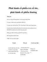 Phát hành cổ phiếu trả cổ tức, phát hành cổ phiếu thưởng pot