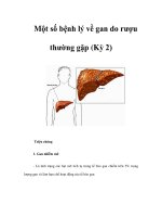 Một số bệnh lý về gan do rượu thường gặp (Kỳ 2) pps