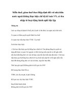 Miễn thuế, giảm thuế theo Hiệp định đối với nhà thầu nước ngoài không thực hiện chế độ kế toán VN, có thu nhập từ hoạt động hành nghề độc lập doc