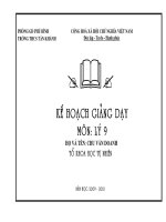 Kế hoạch Lý 9 năm học 09-10