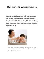 Dinh dưỡng để trẻ không biếng ăn pptx