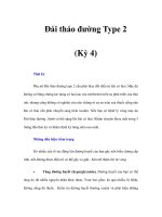 Đái tháo đường Type 2 (Kỳ 4) pdf