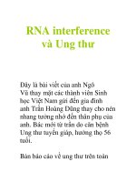 RNA interference và Ung thư ppsx