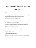 Quy trình xét duyệt đề nghị rút vốn ODA docx