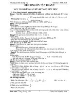 On Tap Toan 9 vao lop 10 theo chuyen de nam 09-10