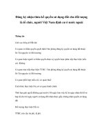 Đăng ký nhận thừa kế quyền sử dụng đất cho đối tượng là tổ chức, người Việt Nam định cư ở nước ngoài potx