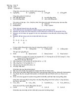 Bài tập Amin (Độ khó Trung bình) ppsx