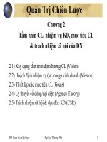 bài giảng quản trị chiến lược - tầm nhìn chiến lược