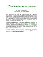 quản lý quan hệ truyền thông