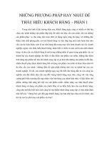 những phương pháp hay nhất để thấu hiểu khách hàng