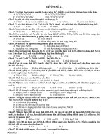 Đề CĐ-ĐH số 21