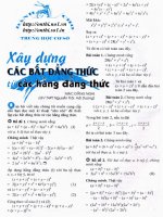 Xây dựng các BĐT từ hằng đẳng thức - Mạc Đăng Nghị pps