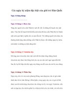 Các ngày kỷ niệm đặc biệt của giới trẻ Hàn Quốc ppsx