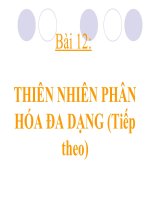 bài 12. thiên nhiên phân hóa đa dạng.