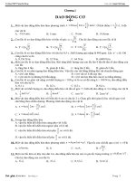 Trắc nghiệm chương 1 Vật lý 12