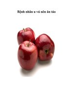 Bệnh nhân u vú nên ăn táo ppt