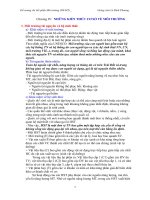 Đề cương phần Môi trường