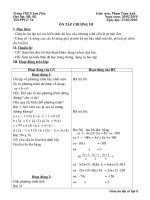 Đại số 8. Tiết 54.