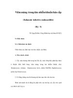 Viêm màng trong tim nhiễm khuẩn bán cấp (Subacute infective endocarditis) (Kỳ 3) pot